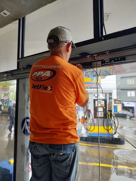 Porta de vidro automática com sensor preço
